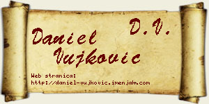 Daniel Vujković vizit kartica